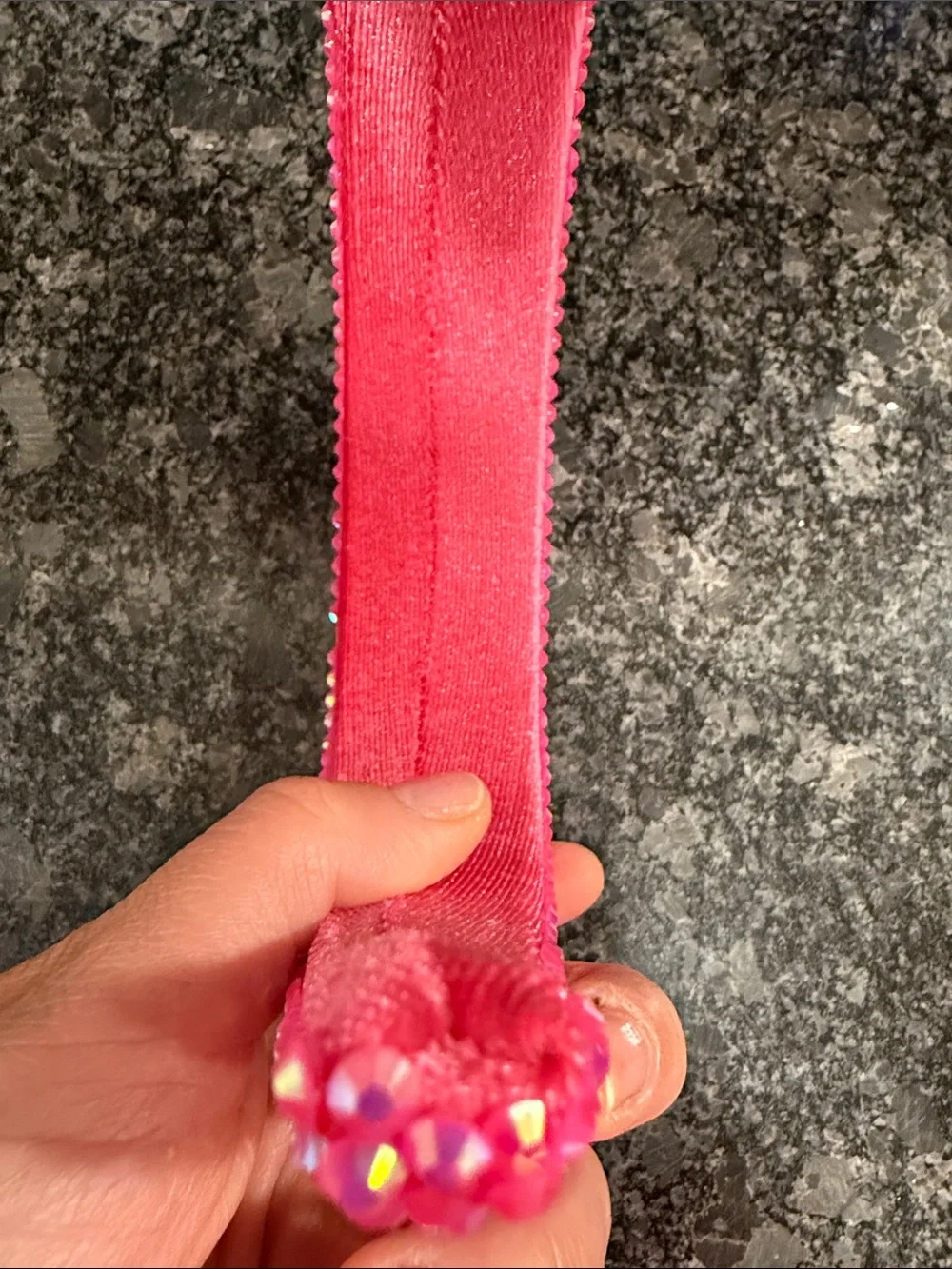 Hand made Sparkle Pink Glitter Rhinestone 